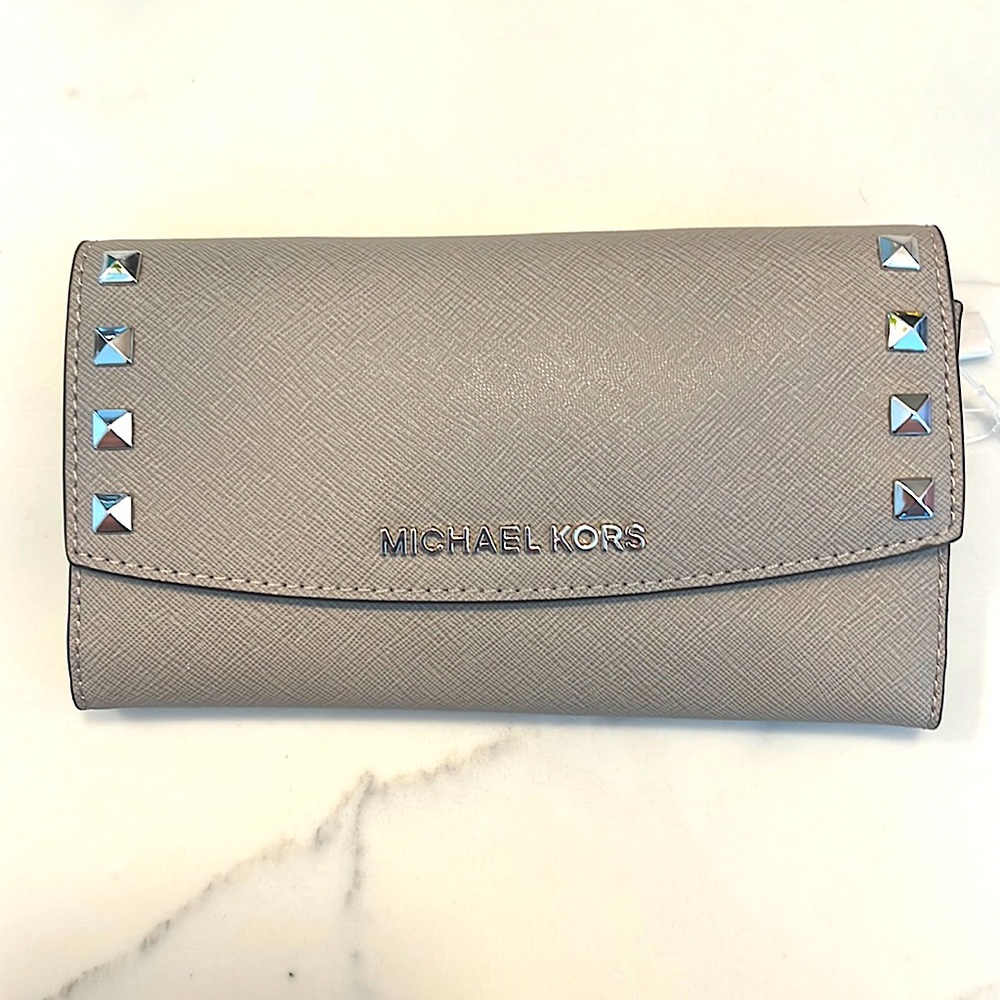 MK Michael kors Lg Trifold wallet leather - Karla - BRAND NEW